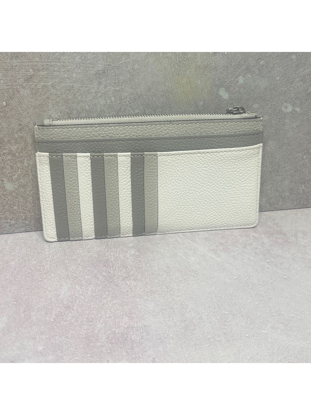 Michael Kors Maeve Crossbody Bag & Wallet Set Optic White Gray MK Signature Logo - Picture 12 of 14